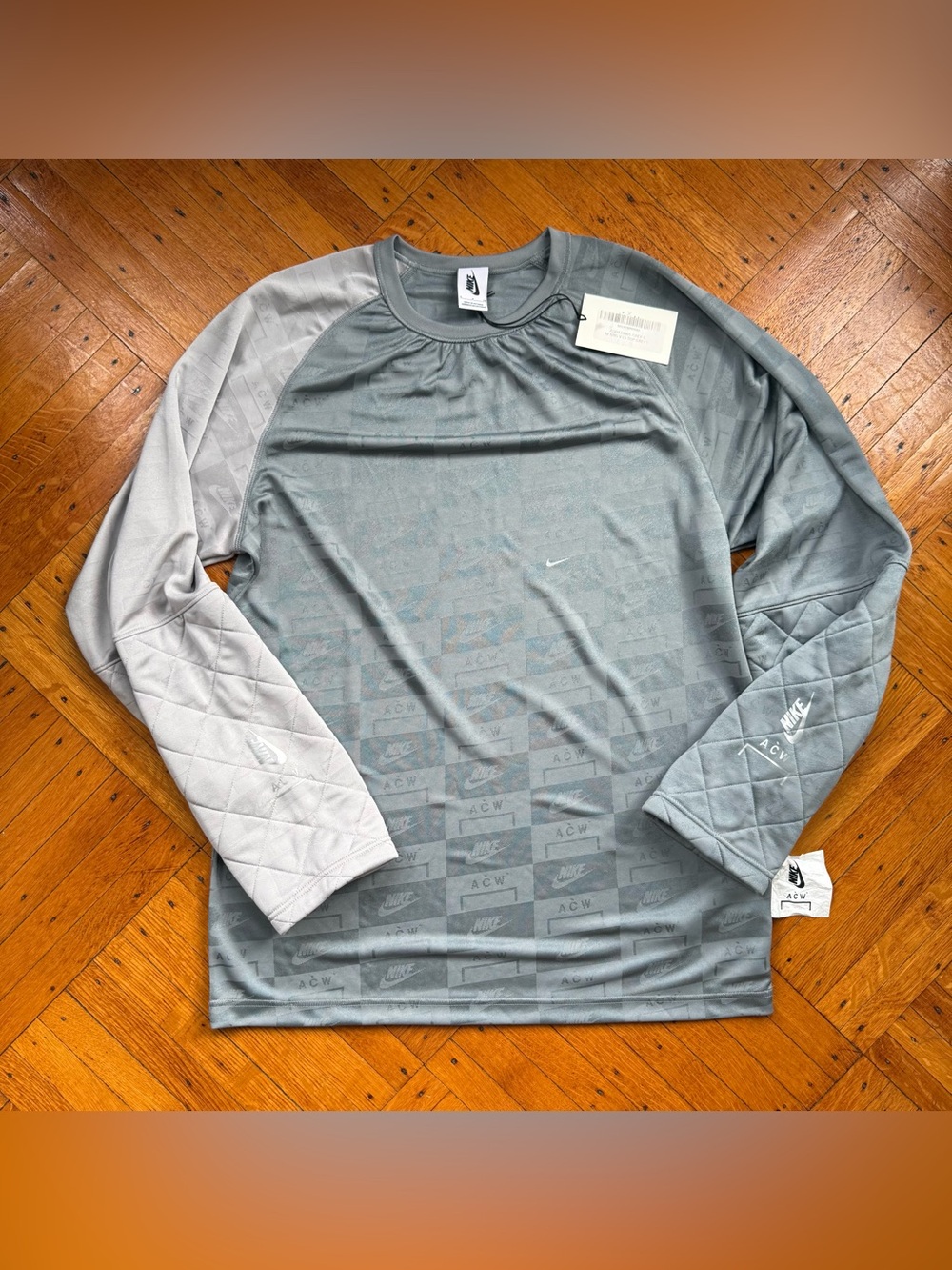 Brand New Nike Lab x A-COLD-WALL Long-Sleeve Top 'Cool Grey Atmosphere